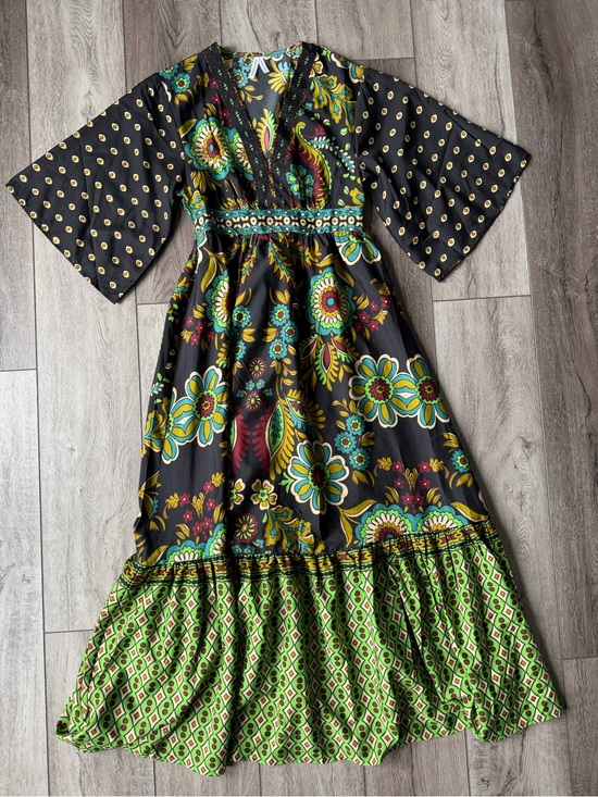 Anthropologie Dresses & Skirts - Anthropologie- Truly 4 You- Bohemian Colorful Floral Boho Maxi Dress- (S)